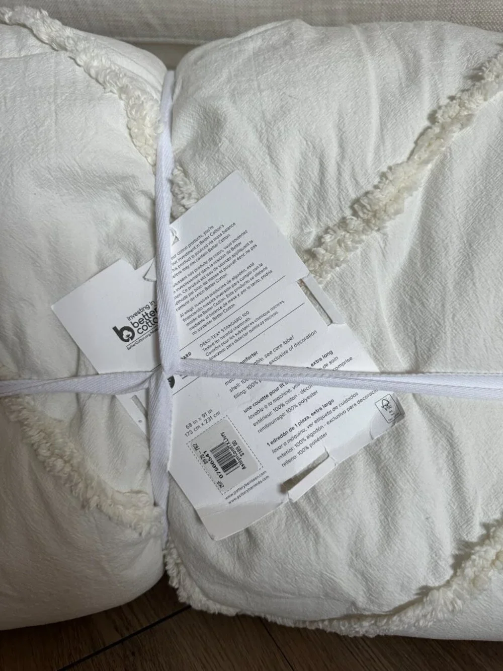 Pottery Barn Teen Ashlyn Tufted Comforter Set Twin XL NWT
